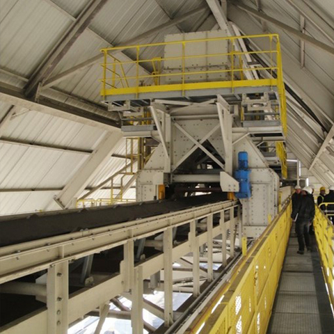 Transportador de cinta de servicio pesado transportador de piedra de arena auxiliar