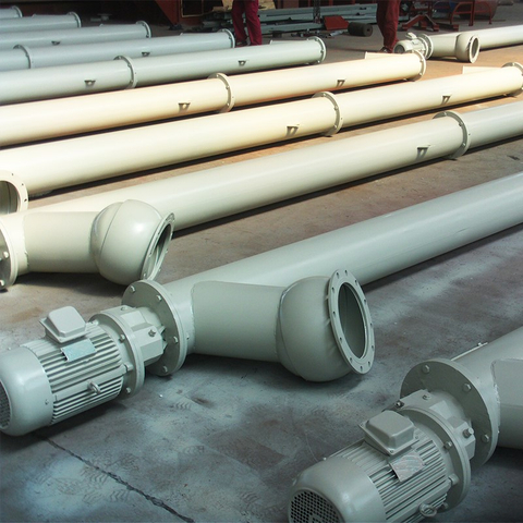 Transportador de tornillo tubular de grano horizontal