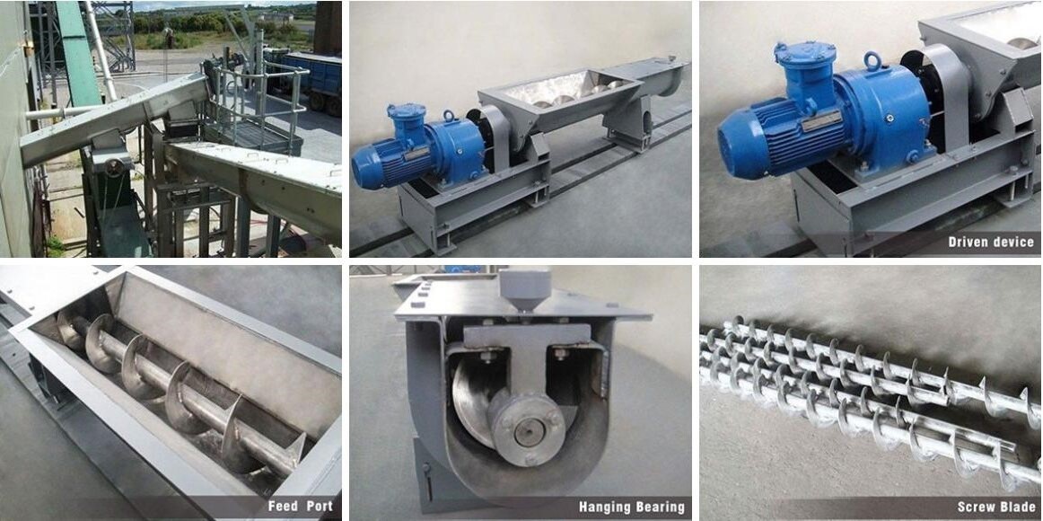Detalles del transportador de tornillo