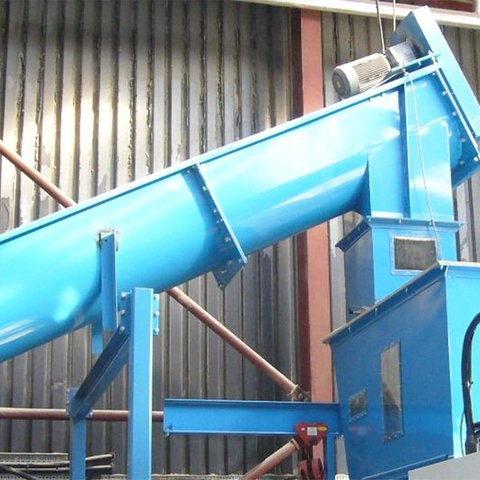 Transportador en espiral de acero inoxidable para piensos para animales