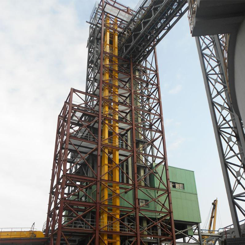 Componentes y estructura del elevador de cangilones industrial